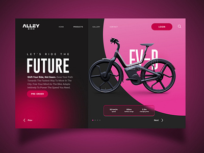 e-bike ui design branding e bike graphic design logo motion graphics ui uidesign