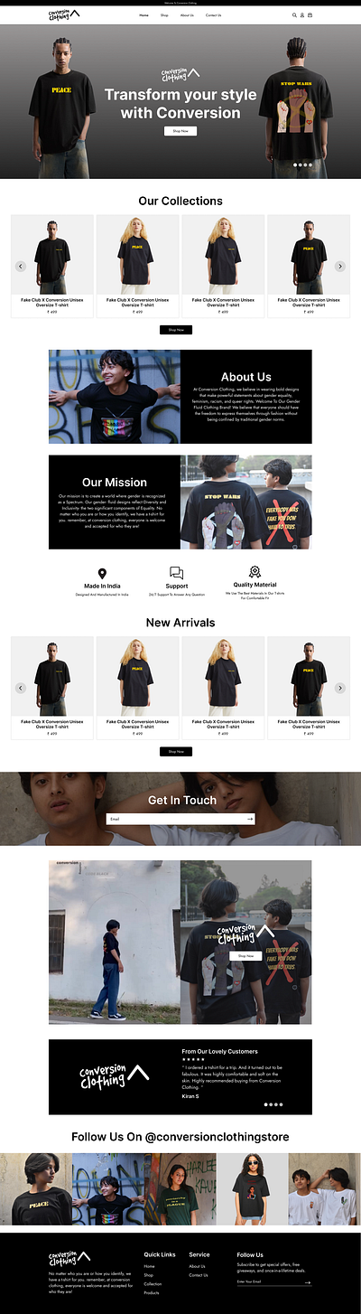 Shopify Clothing Store figma shopify shopifyredesignproject web design