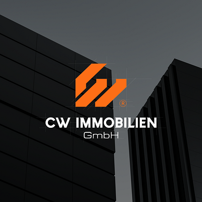 Logo Design CW IMMOBILIEN design fyp graphic design logo names viral