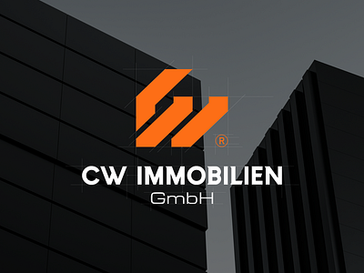 Logo Design CW IMMOBILIEN design fyp graphic design logo names viral