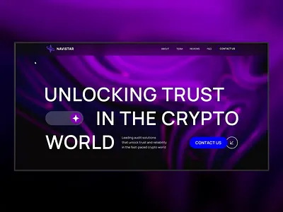 Website design for audit company. crypto, web 3.0 animation audit audition blue crypto cryptocurrency dark design gradient ui ux waves web 3 web 3.0 webdesign