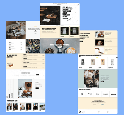 Coffee Shop landing page animation app branding design graphic design illustration landingpage logo typography ui ux vector