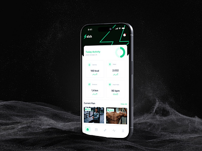 Salsh Gym App Your Workout Assistant apps design digitalfitness gymapp inspiration ui uiinspiration userinterface ux visual exploration