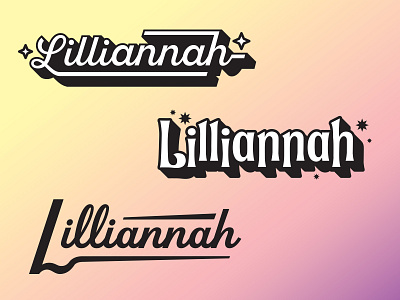 Lilliannah Music Logo branding cosmic country female logo music stars typography wordmark