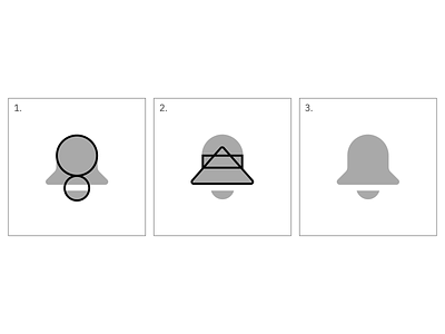How to build a bell icon bell build design how to icon icon design icons shapes tutorial