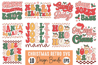 Christmas Retro Svg Design 3d animation app branding design graphic design illustration logo ui vector