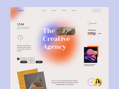 Creative Agency design ui ux vector web