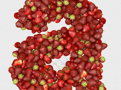 [Free download] Strawberry alphabets letters font png