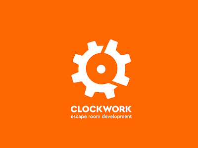 Escape Room Development brand branding clock clockwork esc escape escaperoom gear logo logotype