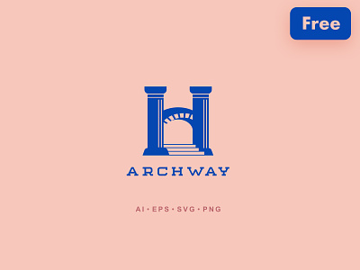 Archway Logo antique arch logo antique logo arcade logo archway logo boho branding doorway logo entrance logo free freebie gate logo graphic design illustration letter h logo logo passage logo stairway logo stone gate logo vector