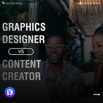 Content Creator vs Graphics Designer branding graphic design logo