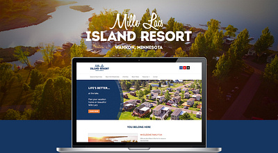 Mille Lacs Island Resort Rebrand branding graphic design photography