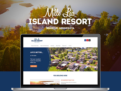 Mille Lacs Island Resort Rebrand branding graphic design photography