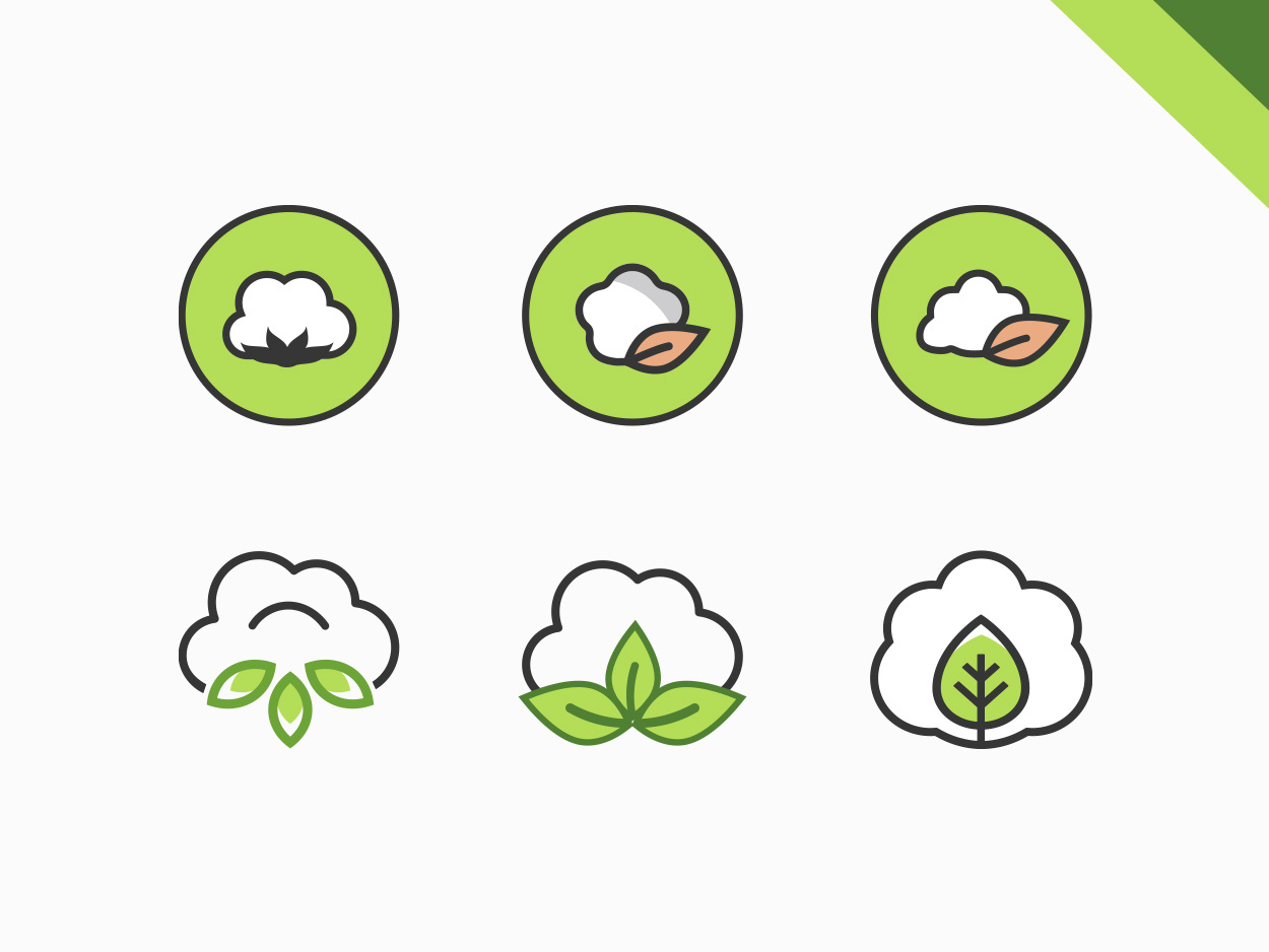 Cotton Organics – Logo Exploration by Pixel8 Designs on Dribbble