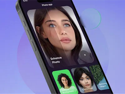 AI Photo Enhancer App ai app design app development ui ui design