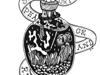 Peace and repair. art design fine liner graphic design illustration