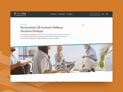 VeraVia | Packages Page branding california graphic design luxury packages vacation web design website website design wellness wellness retreat