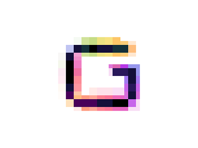 Glitch distorted pixel alphabet alphabet colorful distorted electronic glitch hologram letter logo nightlife pixel rainbow screen shift vibrant