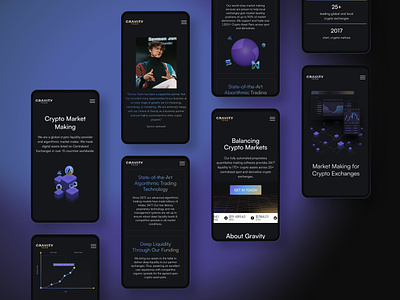 Gravity Team – Crypto markets at your fingertips adchitects design fintech ill illustration ui ui design ux ux design vector
