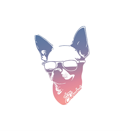 Oh my chihuahua! Classic animal brand chihuahua design funny glam illustration logo oh my chihuahua! vectorial