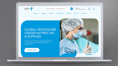 Aero Healthcare — Website Redesign figma flatsome healthcare wholesale woocomerce