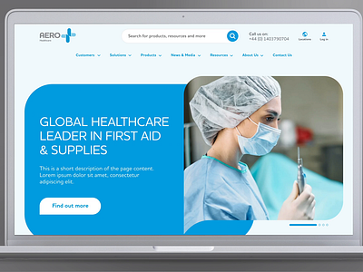 Aero Healthcare — Website Redesign figma flatsome healthcare wholesale woocomerce