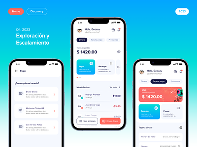 Intent-based app app design finance servicios financieros ui ux uxui wallet