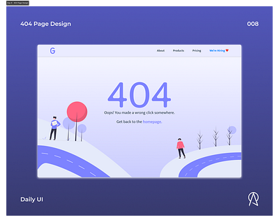 Daily UI - 404 Page app branding dailyui design graphic design illustration minimal typogaphy typography ui ui design uiux user experience user experience design user interface design ux uxdesign