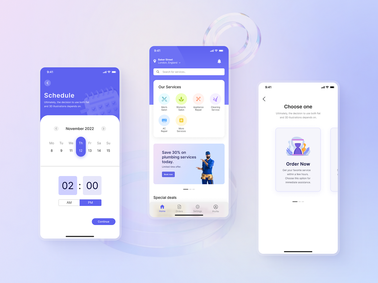 Home Service Mobile App UI by Wakif on Dribbble