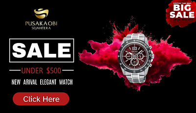 Online advertisement for watch sales advertisement figma graphic design ui uiux