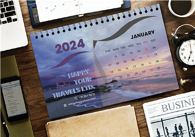 Company Desk Calender branding calender design graphic design illustration