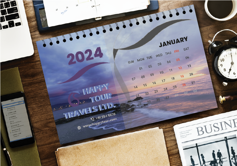 Company Desk Calender by Tasnia Anjum Mumu on Dribbble