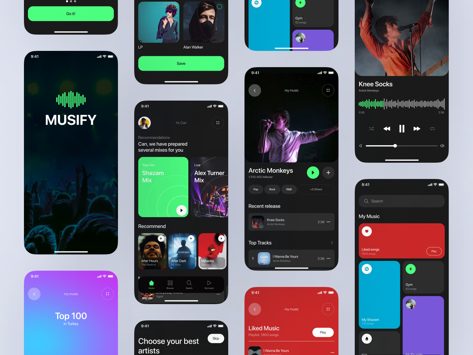 Musify App by Can Yılmaz on Dribbble