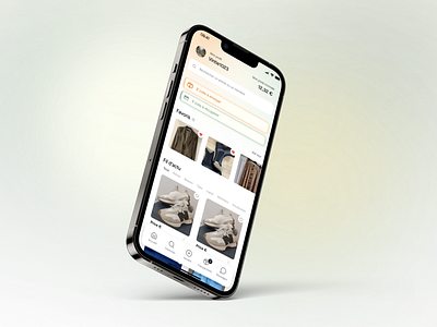 Homepage - Vinted app app design clothes shop app homepage mobile design notification components product design shop homepage shopping app ui design