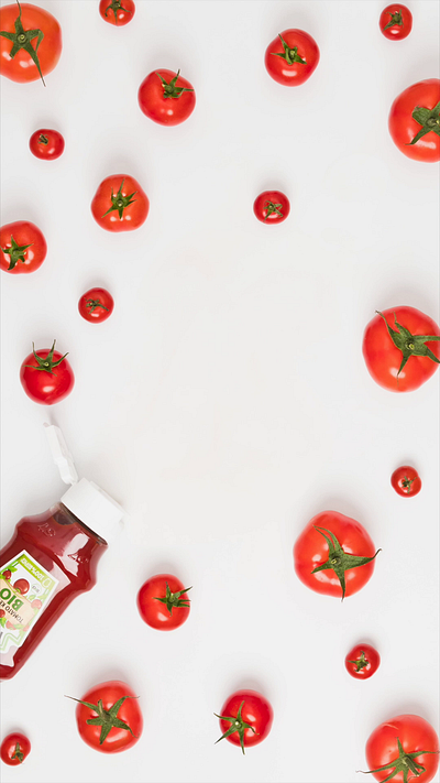 K is for Ketchup advertising animation motion graphics product photography social media content stop motion stop motion animation