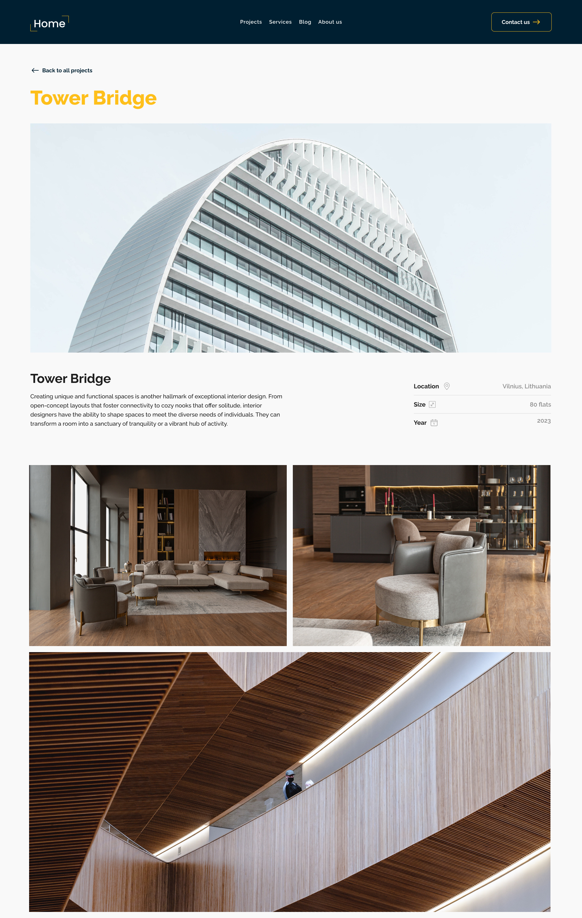 Architecture UI/UX design | Architecture Company by Domas Vaičiulis on ...