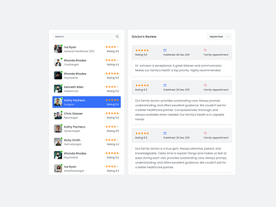 Medical Web Dashboard | Doctor Reviews chek in contact doctor health health tracking healthcare healthtech hospital medical care medical tracking app medical website medicine online medicine rakibuix rating reviews uiux ux web web design