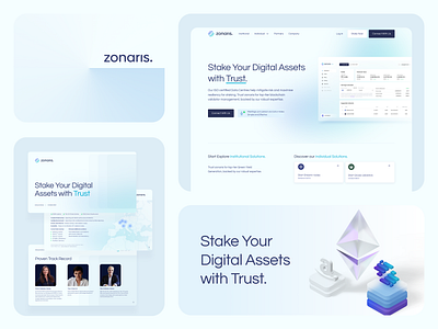 zonaris - Stake your digital assets 3d crypto dashboard finance fintech homepage identity branding landing page landingpage mobile personal site product design stake ui ui site ux site web web design web site website