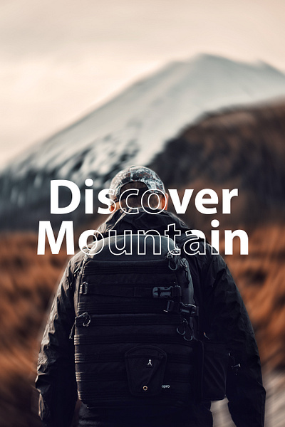 Discover Mountain design graphic design