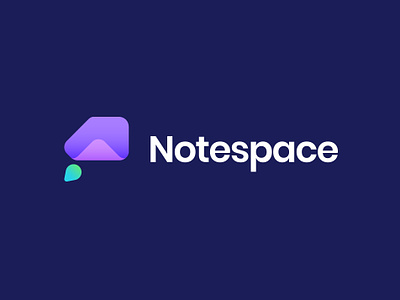 Notespace Logo brand list logo note paper rocket space spaceship