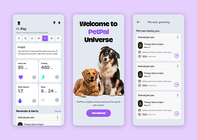 PetPal universe app design branding creative design graphic design illustration legodesign tryingsomethingnew logo typography ui uxdesign