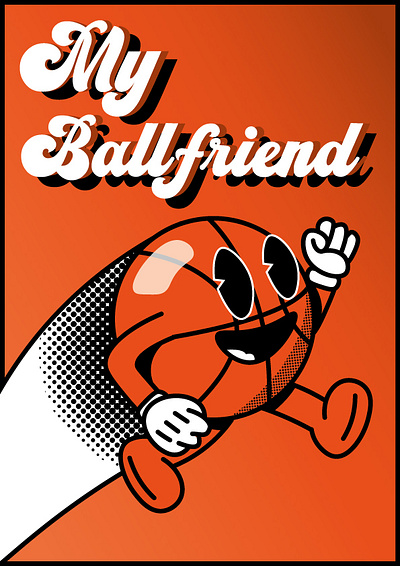 My Ballfriend Baskey graphic design logo