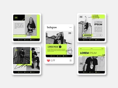 Streetwear Instagram Post Template PSD free template graphic design instagram design instagram post instagram post template instagram stories instagram story instagram template social media design social media post social media post template