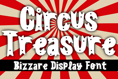 Circus Treasure Font cartoon comic design display font font font design graphic graphic design hand drawn font hand drawn type hand lettering handwritten headline lettering logotype text type design typeface typeface design typography