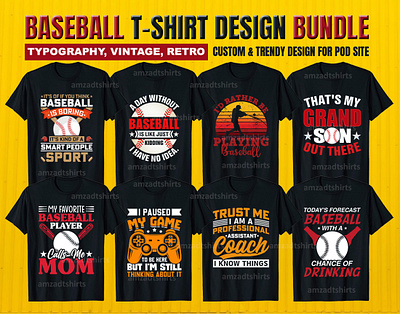 Baseball Custom T-shirt Design amzadtshirts baseball t shirt design tee branding custom shirts design graphic design illustration