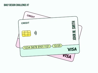 Credit Card - DDC #7 bank card component credit credit card design figma finance payment ui visa