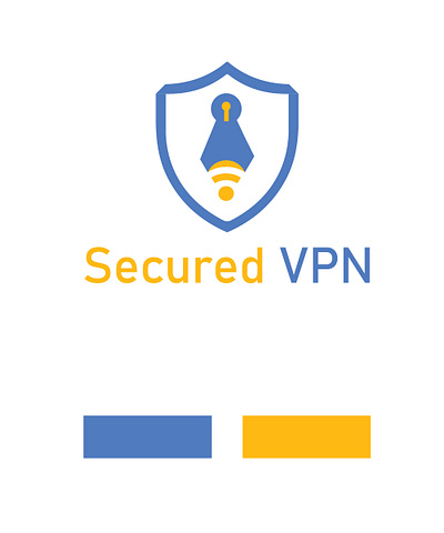 Secured VPN Company Logo. brand identity design graphic design ide logo logodesign logodesigns logos vpn logo