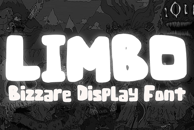 Limbo Font cartoon comic design display font font font design graphic graphic design hand drawn font hand drawn type hand lettering handwritten headline lettering logotype text type design typeface typeface design typography