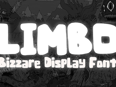 Limbo Font cartoon comic design display font font font design graphic graphic design hand drawn font hand drawn type hand lettering handwritten headline lettering logotype text type design typeface typeface design typography