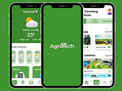 AgroTech app design ui ux